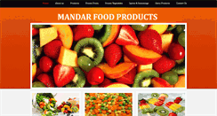 Desktop Screenshot of mandarfoodproducts.com