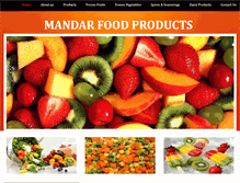 Tablet Screenshot of mandarfoodproducts.com